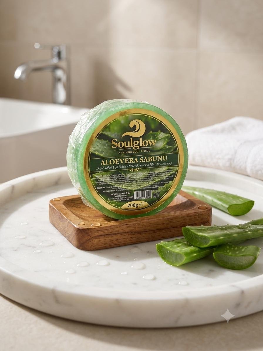 DOĞAL KABAK LİFLİ ALOA VERA SABUNU 200 GR