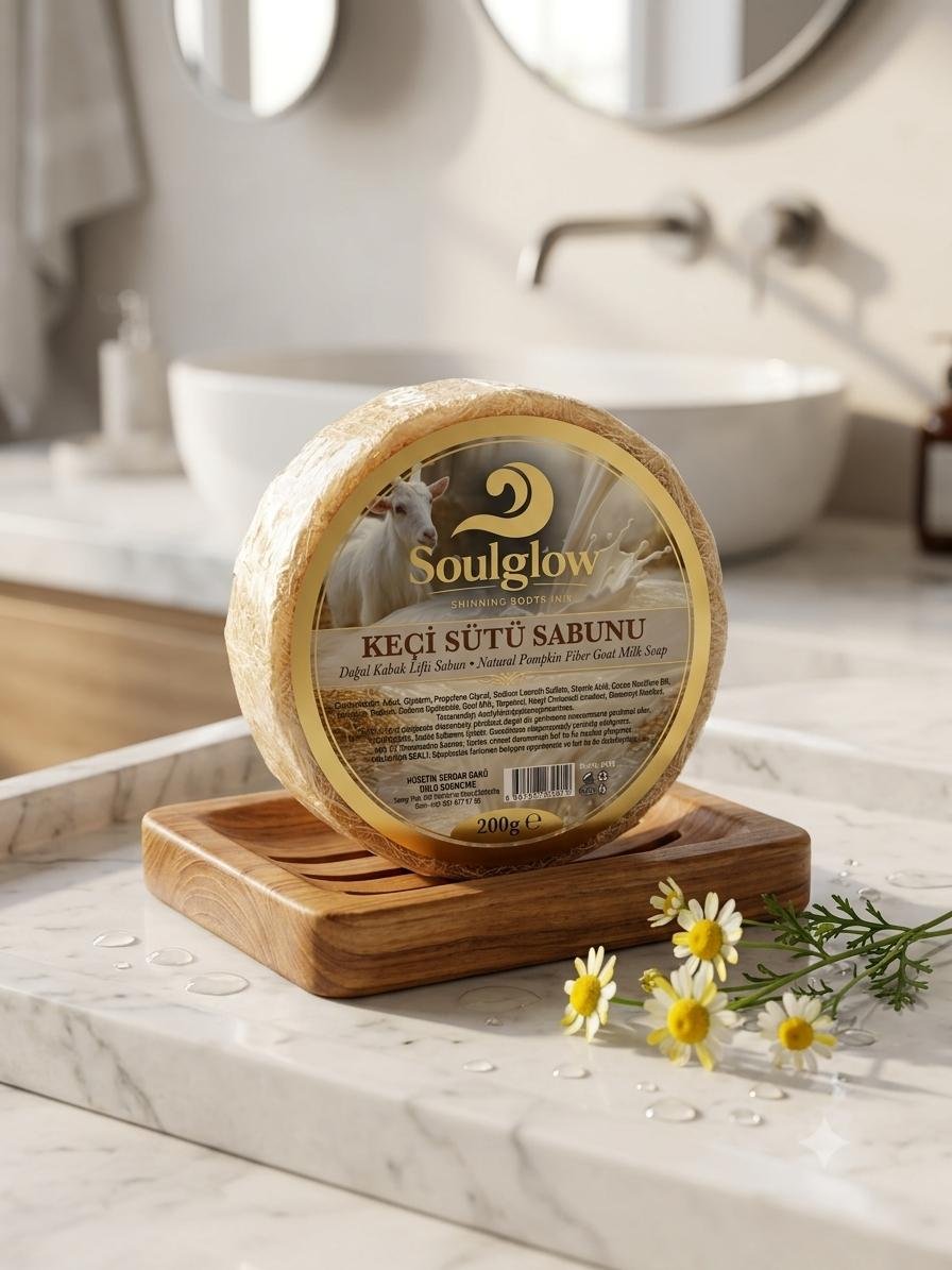 DOĞAL KABAK LİFLİ KEÇİ SÜTÜ SABUNU 200 GR