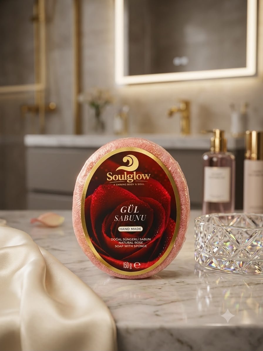SÜNGERLİ GÜL SABUNU 150 GR