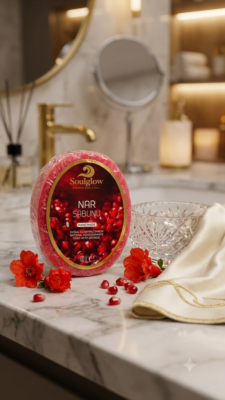 SÜNGERLİ NAR SABUNU 150 GR